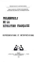 Tapa de Philosophies de la Révolution française