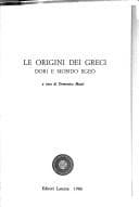 Tapa de Le Origini dei Greci