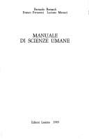 Tapa de Manuale di scienze umane