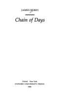Tapa de Chain of days
