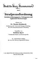 Tapa de Strafprozessordnung