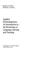 Tapa de Applied psycholinguistics