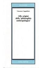 Tapa de Alle origini della "philosophia anthropologica"