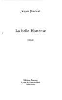 Tapa de La belle Hortense