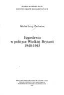 Tapa de Jugosławia w polityce Wielkiej Brytanii 1940-1945