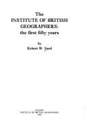 Tapa de The Institute of British Geographers