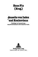 Tapa de Jenseits von Index und Konkordanz