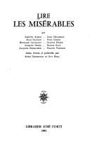 Tapa de Lire Les misérables