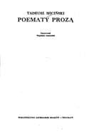Tapa de Poematy prozą