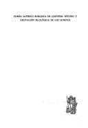 Tapa de Poesía satírico burlesca de Quevedo