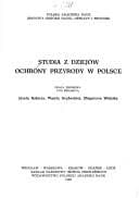 Tapa de Studia z dziejów ochrony przyrody w Polsce