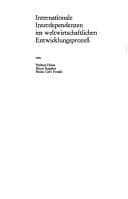 Tapa de Internationale Interdependenzen im weltwirtschaftlichen Entwicklungsprozess