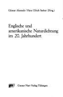 Tapa de Englische und amerikanische Naturdichtung im 20. Jahrhundert
