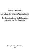 Tapa de Sprachen der ewigen Wiederkunft