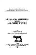Tapa de L' étiologie religieuse dans les Fastes d'Ovide