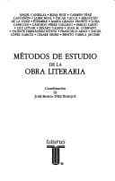 Tapa de Métodos de estudio de la obra literaria