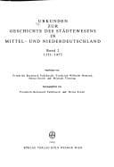 Tapa de Urkunden zur Geschichte des Städtewesens in Mittel- und Niederdeutschland
