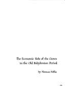 Tapa de The economic role of the crown in the old Babylonian period