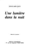 Tapa de Une lumière dans la nuit