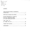 Tapa de Cross-language studies in pragmatics