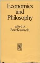 Tapa de Economics and philosophy