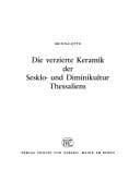 Tapa de Die verzierte Keramik der Sesklo- und Diminikultur Thessaliens