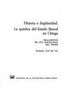 Tapa de Historia e ilegitimidad