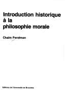 Tapa de Introduction historique à la philosophie morale