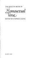 Tapa de The Penguin book of homosexual verse