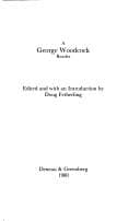 Tapa de A George Woodcock reader