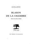 Tapa de Blason de la chambre