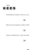 Tapa de Weldon Kees and the midcentury generation