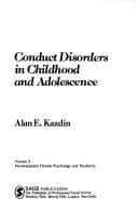 Tapa de Conduct disorders in childhood and adolescence