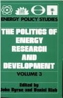 Tapa de The Politics of energy research and development