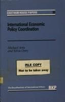 Tapa de International economic policy coordination