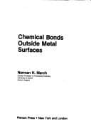 Tapa de Chemical bonds outside metal surfaces