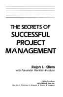 Tapa de The secrets of successful project management