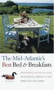 Tapa de The Mid-Atlantic's best bed & breakfasts