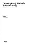 Tapa de Contemporary issues in town planning