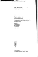 Tapa de Mathematics and computer science