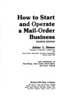 Tapa de How to startand operate a mail-order business