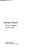 Tapa de Thomas Wilson