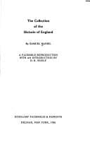 Tapa de The collection of the historie of England