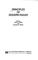 Tapa de Principles of modern radar
