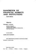 Tapa de Handbook of financial markets and institutions