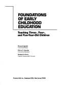 Tapa de Foundations of early childhood education
