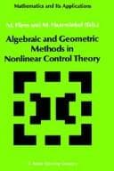 Tapa de Algebraic and geometric methods in nonlinear control theory