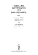 Tapa de Modelling, identification and robust control
