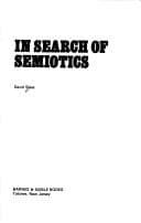 Tapa de In search of semiotics