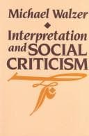 Tapa de Interpretation and social criticism
